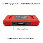 USB Charging Cable for LAUNCH CRP123i CRP129i OBD2 Scanner